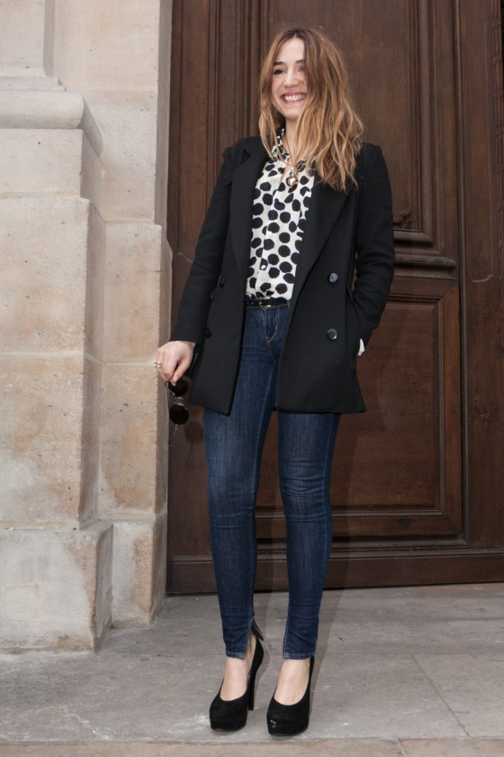 Izia Higelin attends Jean-Charles de Castelbajac Fashion Show at the Paris Fashion Week
